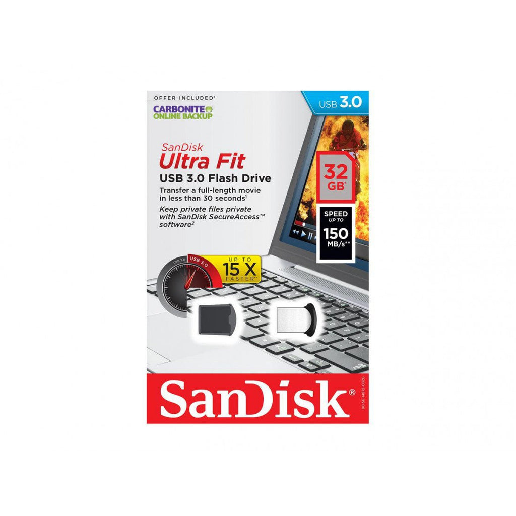 SanDisk 32GB Ultra Fit SDCZ43-032G-GAM46 USB 3.0 Flash Drive