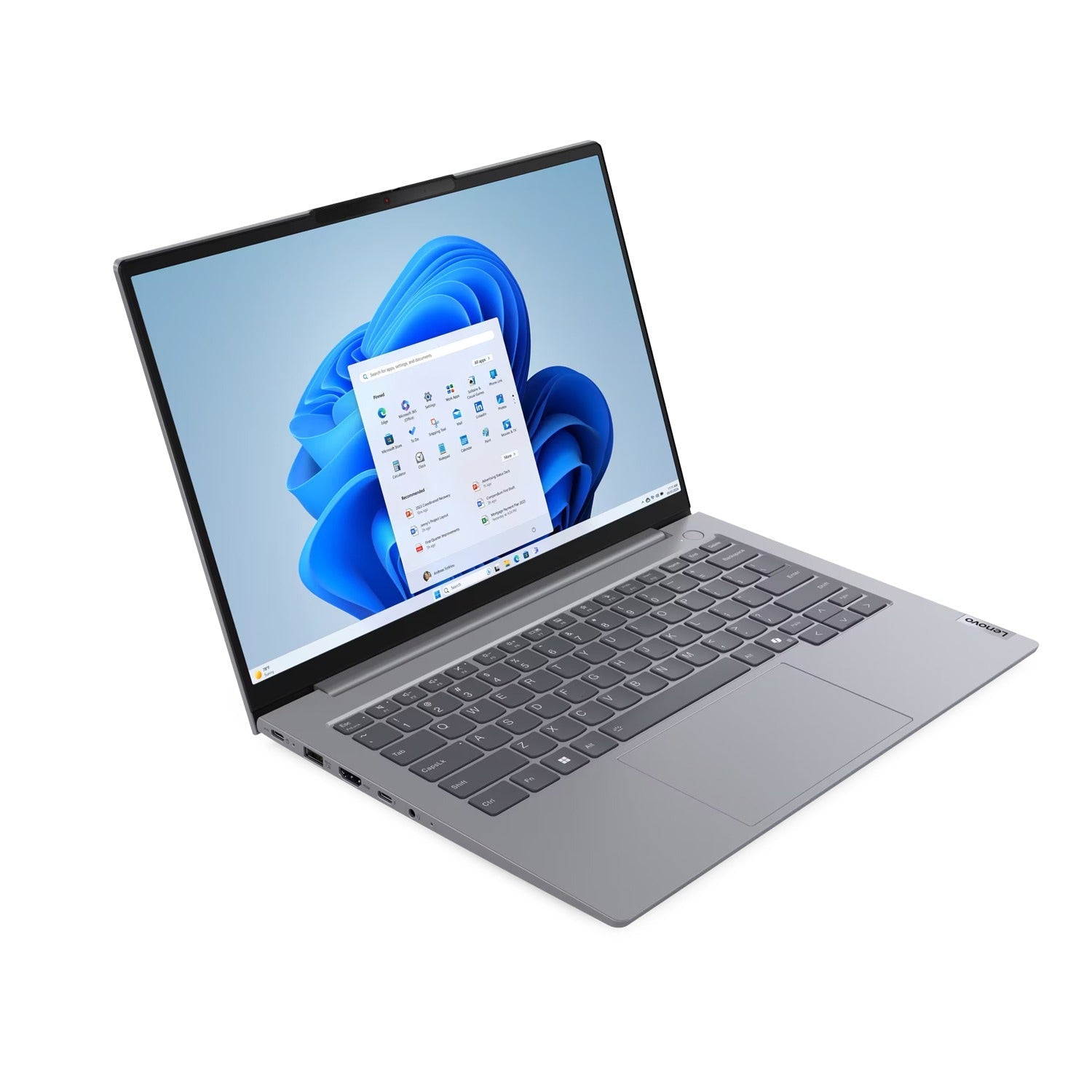 Laptop Lenovo Think Book 14G7 AI PC, Intel Core Ultra 7 155H, Ram 8GB, 512GB SSD, 14.0" WUXGA, Arctic Grey, 1 year Warranty