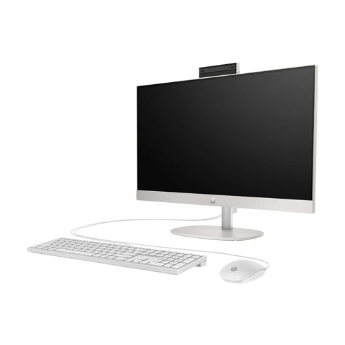 All in One Pc HP 24-CR0040NE, Intel Core I7- 1355U Processor, Ram 16GB, Storage 512GB SSD, Intel Iris Xe Graphics, Display 23.8 inch FHD, DOS, Color White, 1 Year Warranty