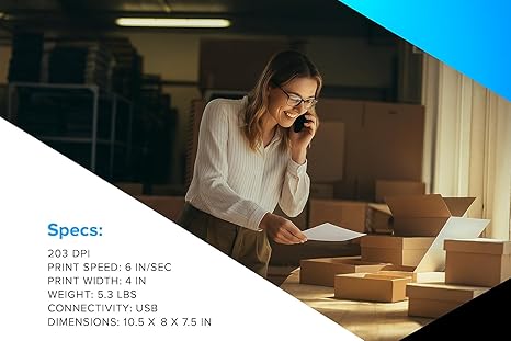 ZEBRA ZD421 Thermal Transfer Desktop Printer 203 dpi Print Width 4-inch USB