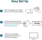محول شبكة واي فاي لاسلكي USB صغير من تي بي-لينك TL-WN823N N300 | للكمبيوتر، مثالي لراسبيري باي 