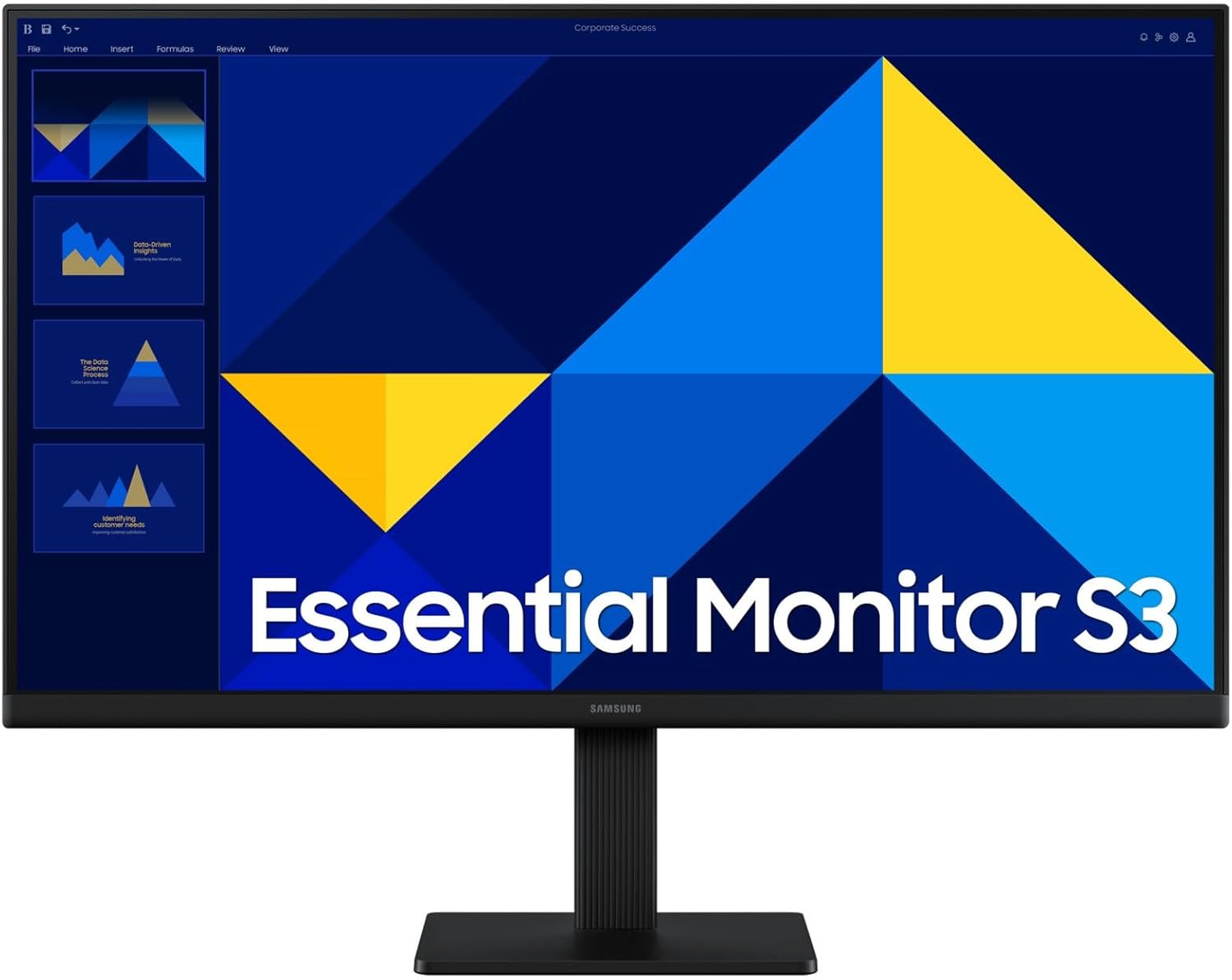 Monitor Samsung S3 S30GD LS24D300GAM Essential | 24.0" Inches FHD | 5ms | 100Hz | HDMI 1.4 | VGA | 1 Year Warranty