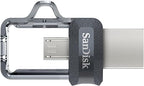 SanDisk Ultra 32GB (Two Pack Bundle) Dual Drive m3.0 (SDDD3-032G-G46) works with Android Devices and Computers Flash Drive with Everything But Stromboli (TM) Lanyard