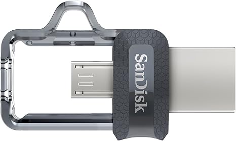 SanDisk Ultra 32GB (Two Pack Bundle) Dual Drive m3.0 (SDDD3-032G-G46) works with Android Devices and Computers Flash Drive with Everything But Stromboli (TM) Lanyard