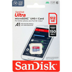 بطاقة SanDisk Ultra microSDXC UHS I بسعة 512 جيجابايت 
