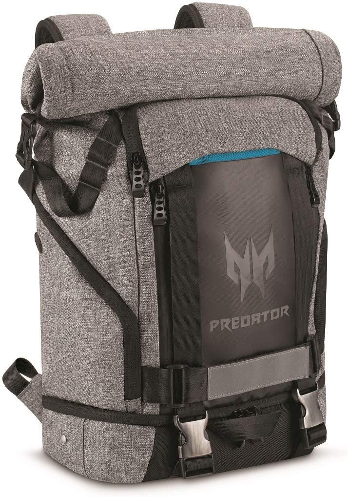 حقيبة ظهر Acer Predator Rolltop - 15.6 بوصة / بوليستر / أسود/رمادي - حقيبة كمبيوتر محمول 