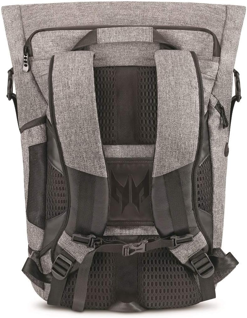 حقيبة ظهر Acer Predator Rolltop - 15.6 بوصة / بوليستر / أسود/رمادي - حقيبة كمبيوتر محمول 