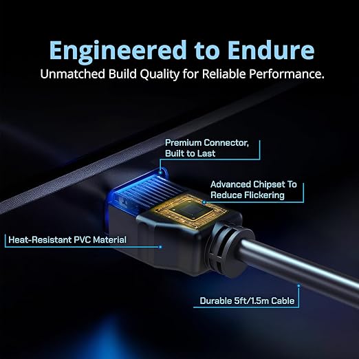 HDMI Cable | High Speed HDMI | Male to Male 1.5m Length | Made for Monitor, TV, Gaming Console, PC, Laptop, Projector