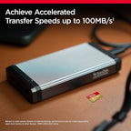 بطاقة ذاكرة SanDisk Extreme microSDHC UHS-I بسعة 32 جيجابايت مع محول - سرعة تصل إلى 100 ميجابايت/ثانية، C10، U3، V30، 4K، A1، Micro SD - SDSQXAF-032G-GN6MA 