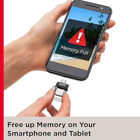 محرك أقراص SanDisk Ultra Dual بسعة 256 جيجابايت، مزود بمنافذ m3.0 وmicroUSB وUSB Type-A، يدعم USB 3.0 عالي السرعة، بتصميم قابل للسحب لأجهزة Android وأجهزة الكمبيوتر - SDDD3-256G-G46 