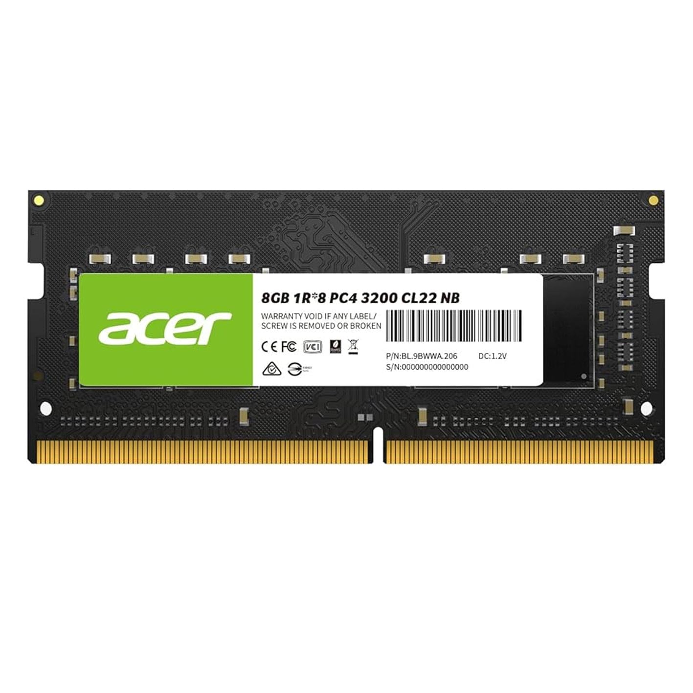 acer 8 GB Ram Laptop DDR4 3200 CL22 NB Notebook Memory