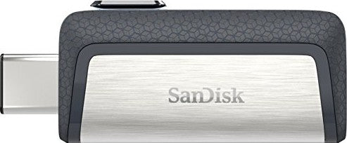 SanDisk 128GB Ultra Dual Drive USB Type-C - USB-C, USB 3.1 - SDDDC2-128G-G46, Gray