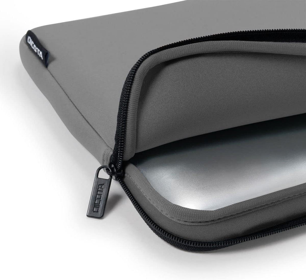 Laptop Sleeve  DICOTA D31292 13-14.1" Grey | Skin Base | Skin Base 33-35.8 CM | 13-14.1 Inches | Fits For MacBook Pro 15 and other device up to 350 - 245 - 30 mm | Color Grey