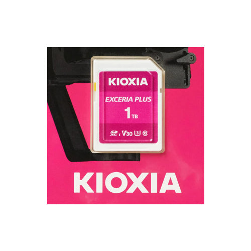 Kioxia 1TB Exceria Plus SD Memory Card UHS-I U3 C10 V30 4K video recording Upto 100MB/s Read Speed LNPL1M001TG4