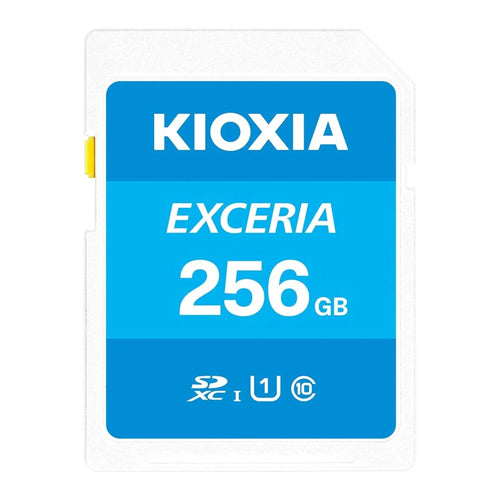 Kioxia LNEX1L256GG4 Exceria SD Card, Class 10, U1 UHS Speed Class, 100MB/s Read Speed, 256GB