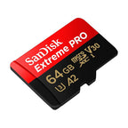 بطاقة ذاكرة SanDisk Extreme PRO microSDXC بسعة 64 جيجابايت + محول SD + برنامج RescuePro Deluxe، بسرعة تصل إلى 200 ميجابايت/ثانية، مع أداء تطبيقات A2، للهواتف الذكية وكاميرات الحركة والطائرات بدون طيار، فئة UHS-I 10 U3 V30 