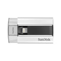 SanDisk SDIX-016G-G57 iXpand 16GB USB Flash Drive and Lightening Cable for iPhone and iPad - White
