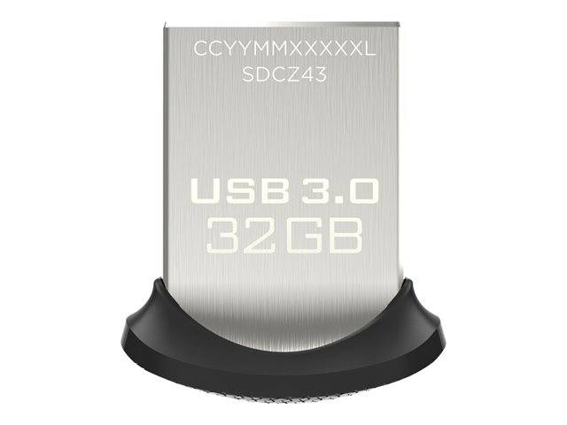 SanDisk 32GB Ultra Fit SDCZ43-032G-GAM46 USB 3.0 Flash Drive