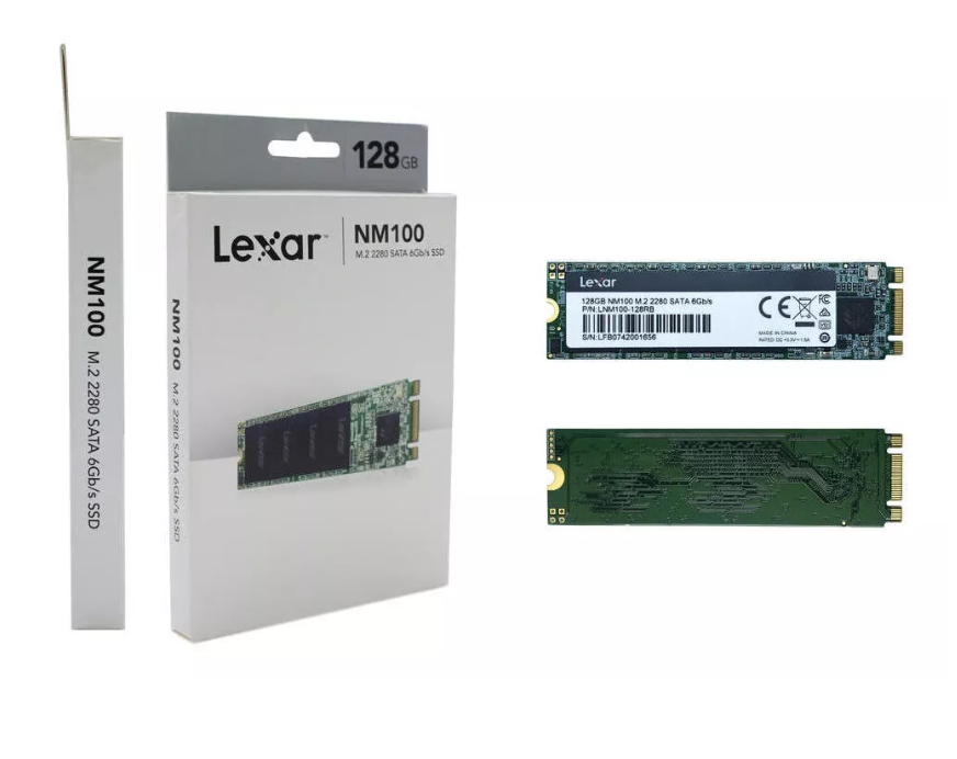 Lexar NM100 m.2 2280 Internal 6Gb/s SSD Drive LNM100-128RB - 128GB