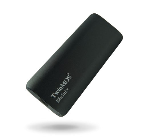 محرك أقراص الحالة الصلبة المحمول TwinMOS EliteDrive USB 3.2/Type-C بسعة 512 جيجابايت - أسود