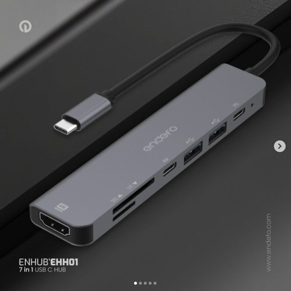 USB-C Docking Station Endefo HDMI(4K@60Hz)+ SD/TF+USB * 2 + USB-C(Data)+USB-C(PD)