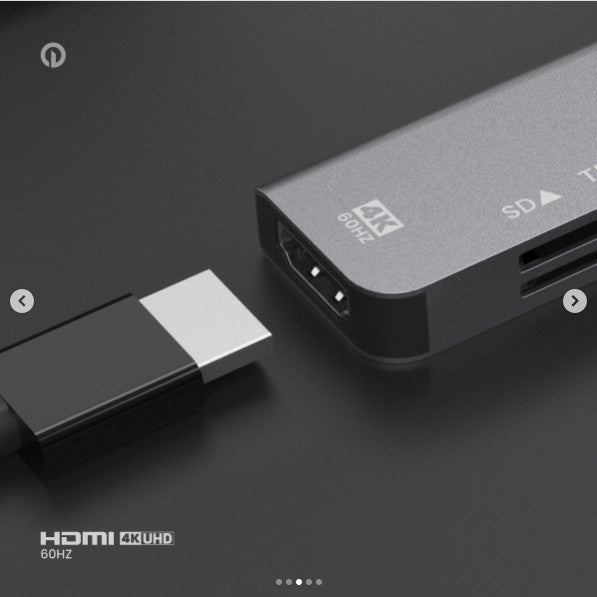 USB-C Docking Station Endefo HDMI(4K@60Hz)+ SD/TF+USB * 2 + USB-C(Data)+USB-C(PD)