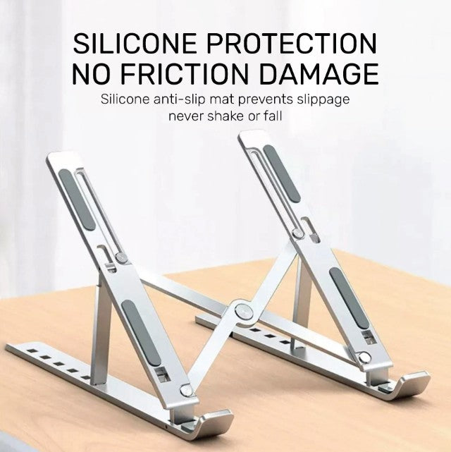 Adjustable L Stand NB75 Portable Aluminium | Foldable Ventilated Cooling Computer Support