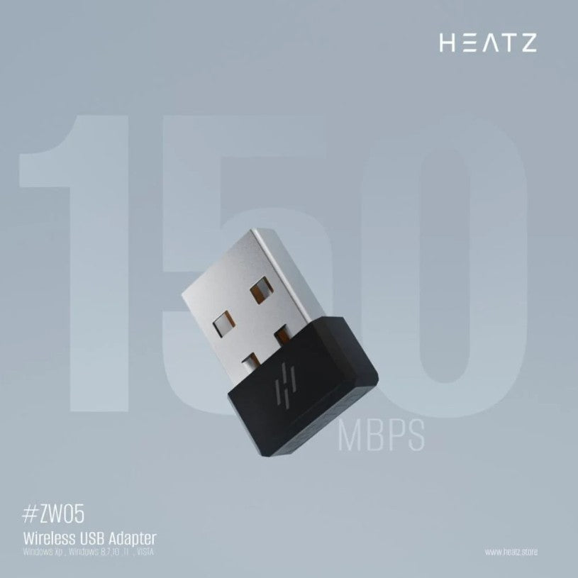 Wireless Adapter HEATZ ZW05 150 Mbps | USB Dongle