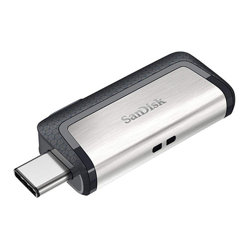 SanDisk 128GB Ultra Dual Drive USB Type-C - USB-C, USB 3.1 - SDDDC2-128G-G46, Gray