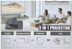 Smartbarry HT36 4K High-definition Manual Focusing 5G Dual Band Speed,HD Input 4000mAh Battery Capacity WiFi Bluetooth Projector Android 11.0 Home Theater, Movies,Video Gaming, Office Work Meetings Projector