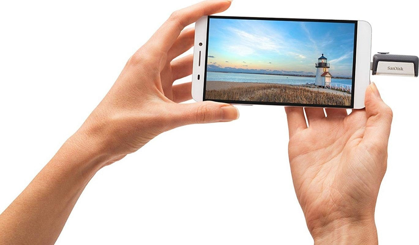 SanDisk 128GB Ultra Dual Drive USB Type-C - USB-C, USB 3.1 - SDDDC2-128G-G46, Gray