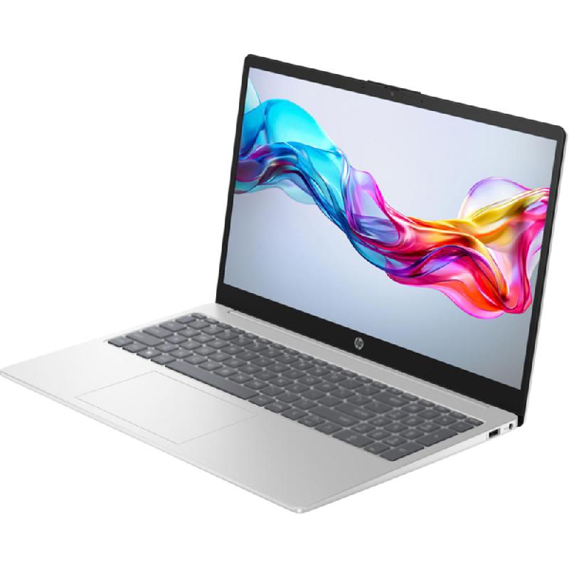 Laptop HP 15-FD0250WM, Intel Core I5-1334U, Ram 8GB, 512GB SSD, 15.6" inch FHD, W11, Silver, 1 Year Warranty