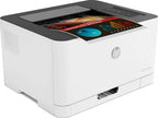 طابعة ليزر ملونة HP 150nw - سرعة 18 صفحة في الدقيقة | دقة 600 نقطة في البوصة | مقاس A4 | منفذ USB | منفذ LAN | اتصال Wi-Fi | طابعة ليزر ملونة 