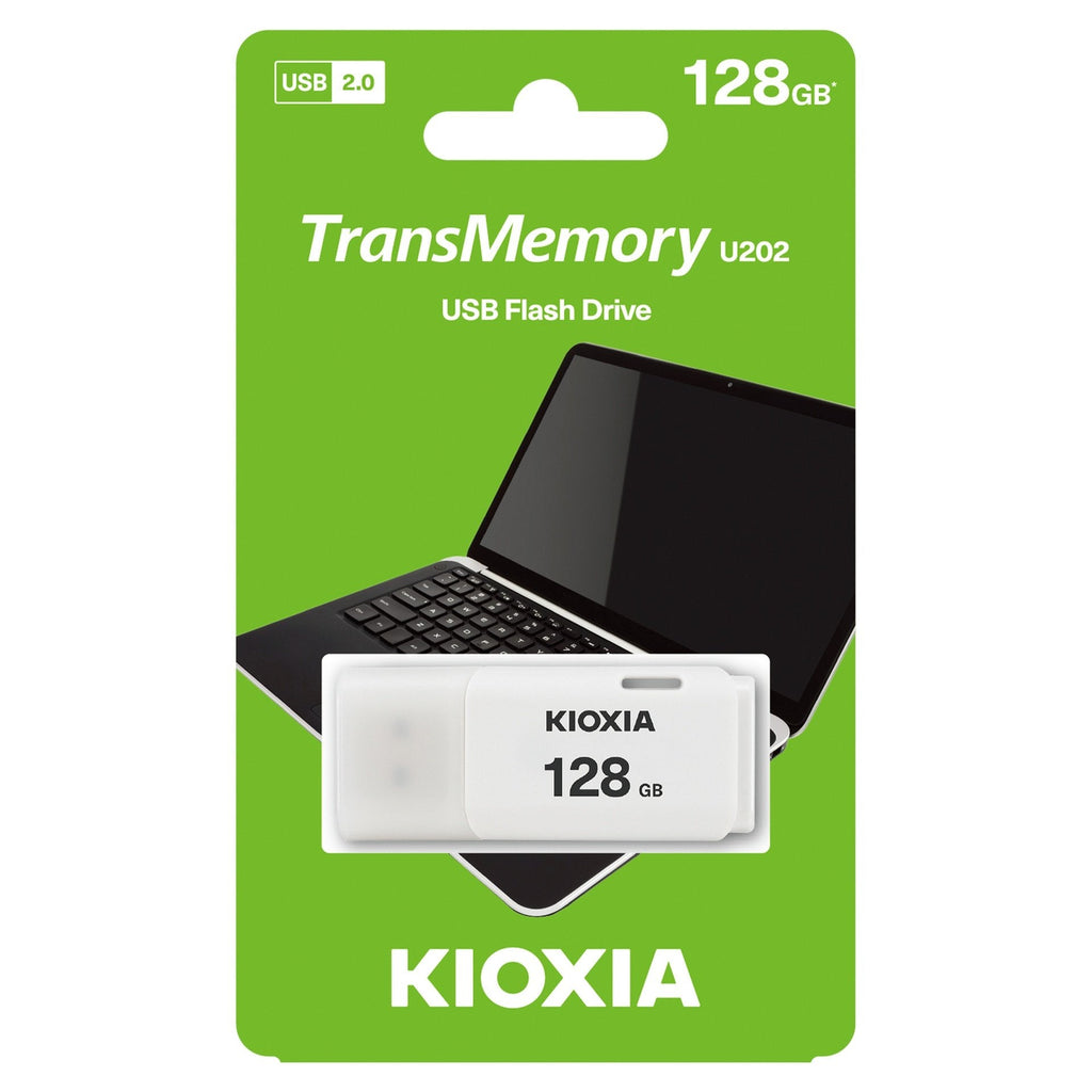 Kioxia USB 2.0 Flash Drive, 128 GB, LU202W128GG4