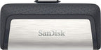 SanDisk 128GB Ultra Dual Drive USB Type-C - USB-C, USB 3.1 - SDDDC2-128G-G46, Gray